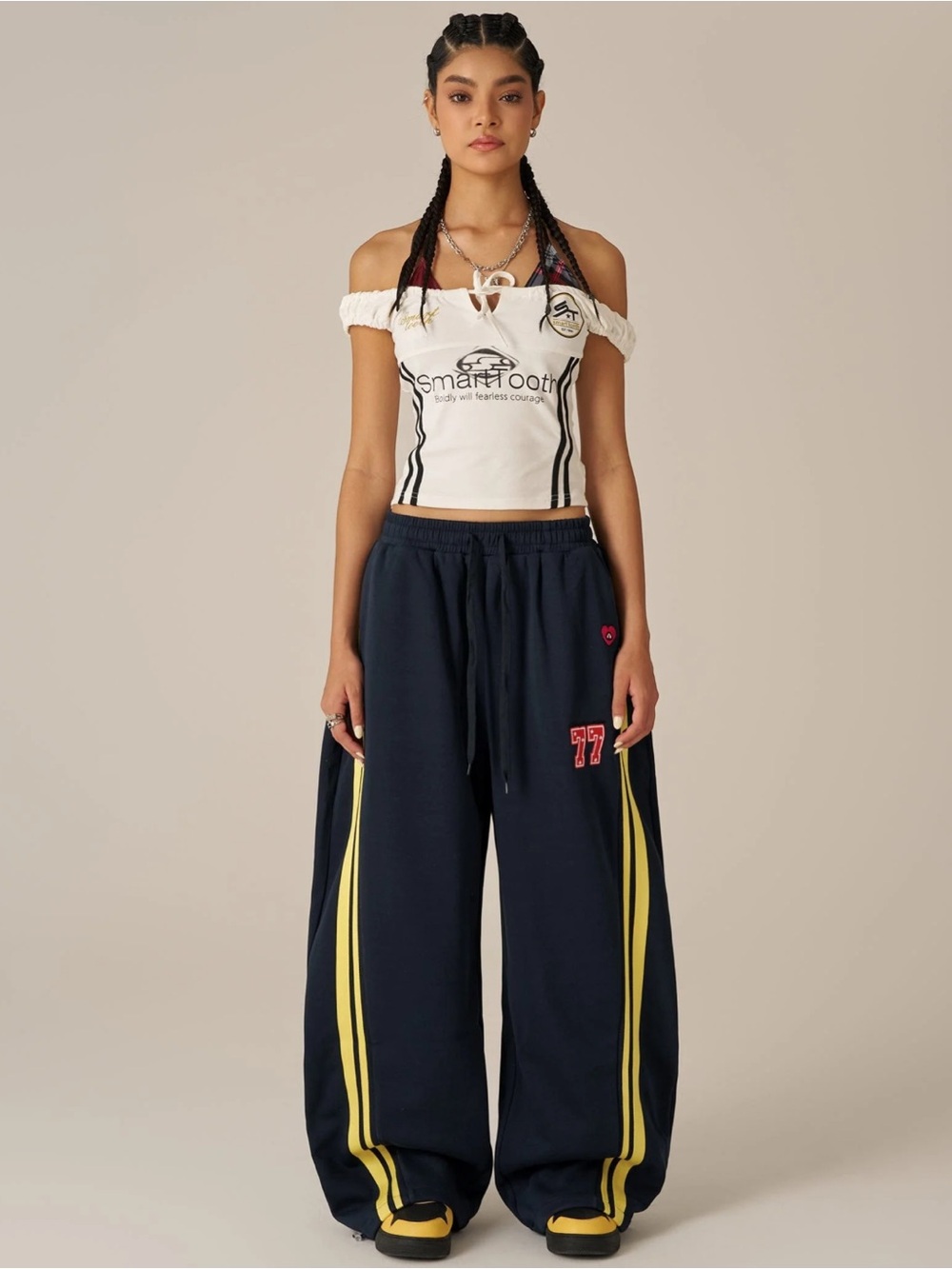 New Aelfric Eden Striped Baggy Sweatpants